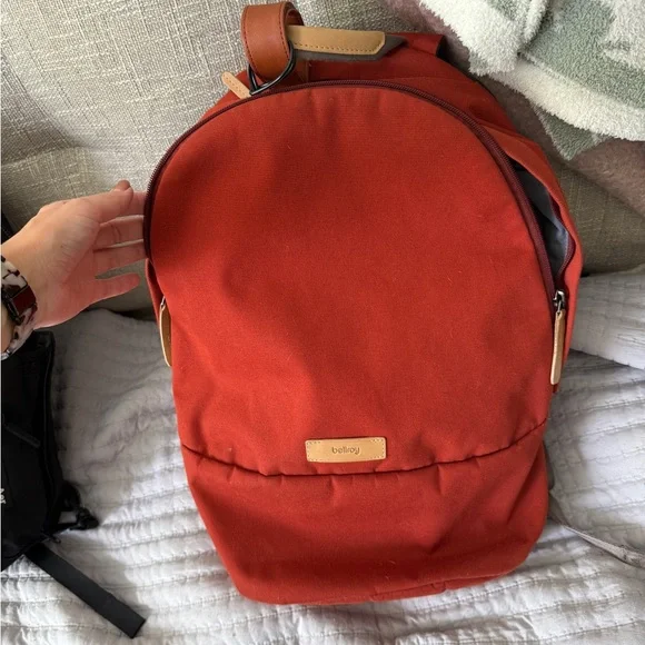 Bellroy Red Canvas Backpack - Picture 1 of 2